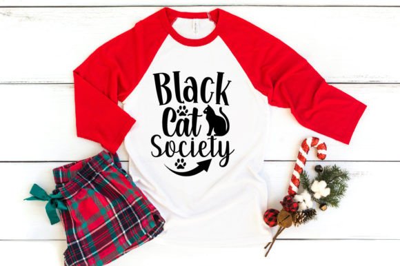 Black Cat Society T-shirt Design