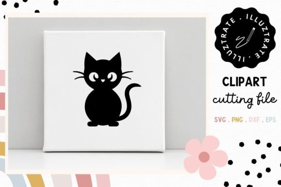 Black Cat SVG Cut File Halloween Cat