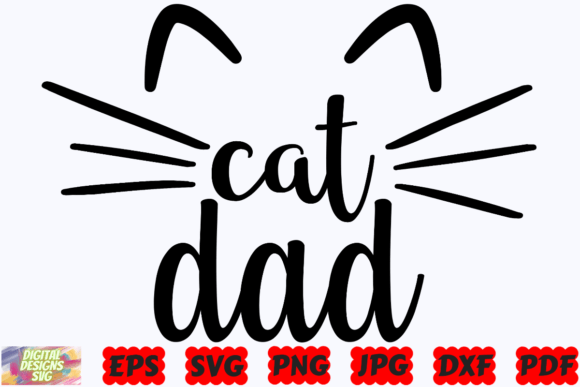 Cat Dad SVG Cat SVG Pet SVG Animal