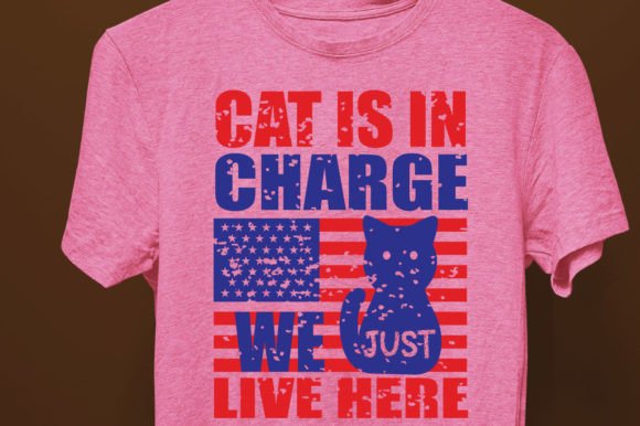 Cat is in Charge We Just Live Here-SVG