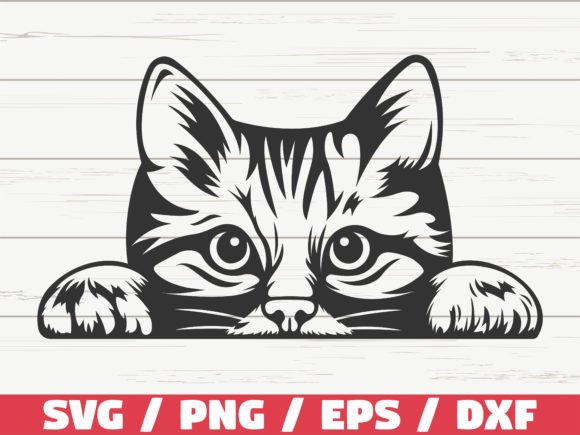 Cat SVG Peeking Cat SVG Cut File
