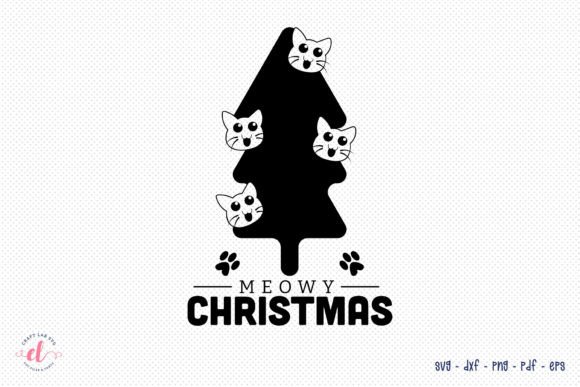 Meowy Christmas - Cat SVG Design