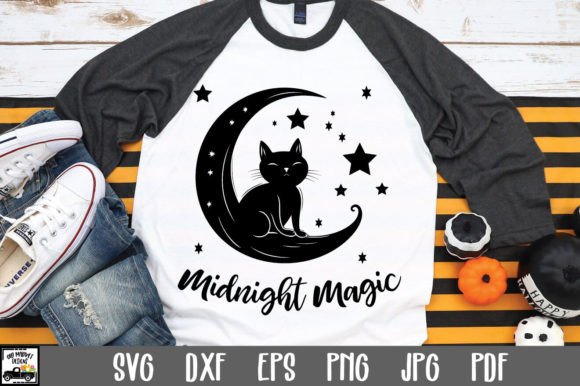 Midnight Magic Cat SVG File