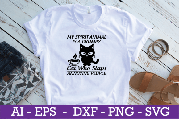 My Spirit Animal is a Grumpy Cat SVG