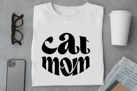 Retro Cat Design, Cat Mom