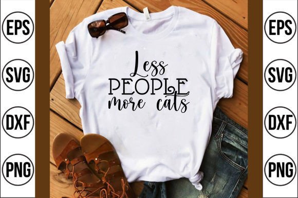Sassy Svg Design, Less People More Cats